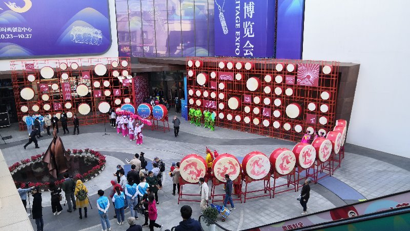 兰州太平鼓|兰州太平鼓、开封盘鼓、济南鼓子秧歌……“鼓阵”串起非遗博览会