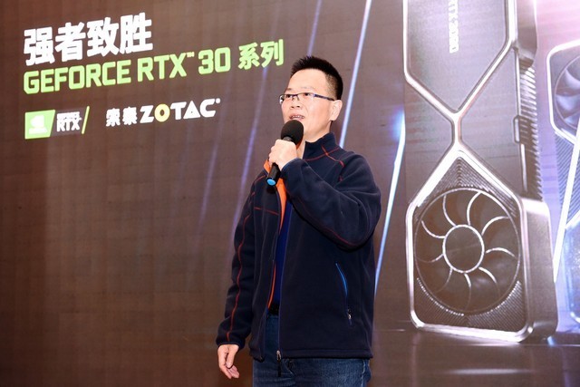 总经理谭沁哲,英伟达亚太区产品总监许哲铭,英伟达中国区销售总监伍卫