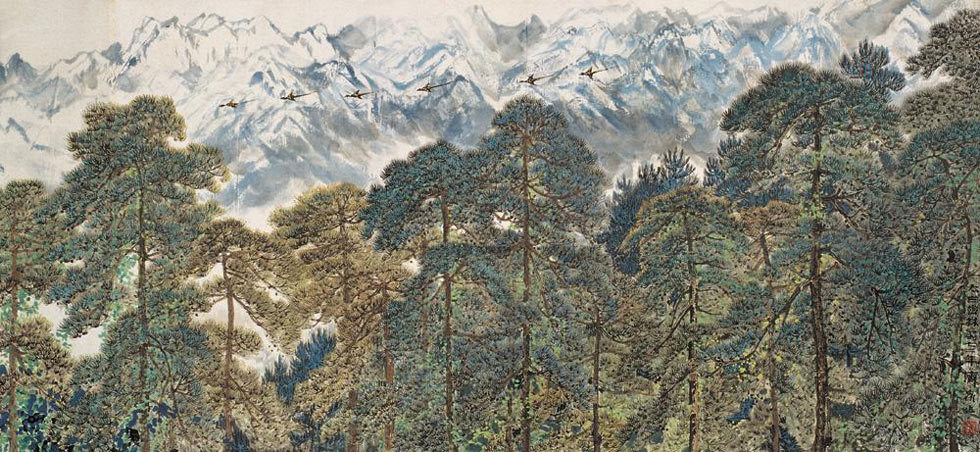 方济众|方济众国画作品在朴实的乡村叙事中弥漫着浓厚的文人旨趣