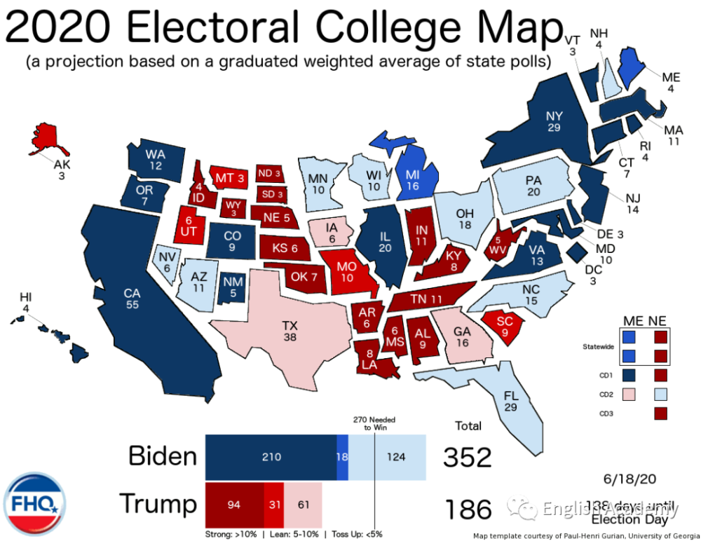2020美国大选结果地图图片