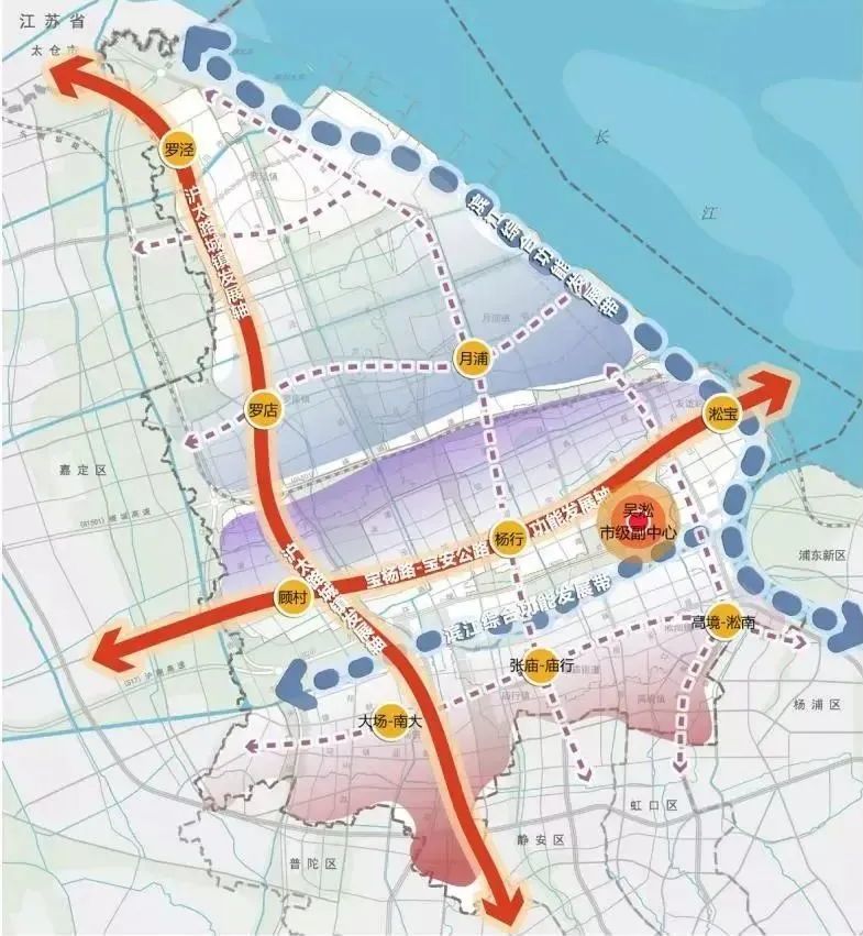 上海市大軌道交通北樞紐早已給了楊行一個明確的定位在