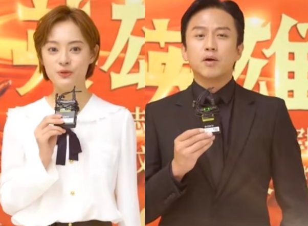 邓超|邓超孙俪央视合体，夫妻俩同款造型抢镜，合照时故意分开显矜持