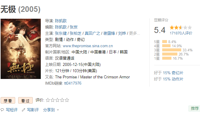 李成儒|李成儒调侃《无极》是烂片，陈凯歌霸气回怼：你眼睛一闭戏就来了