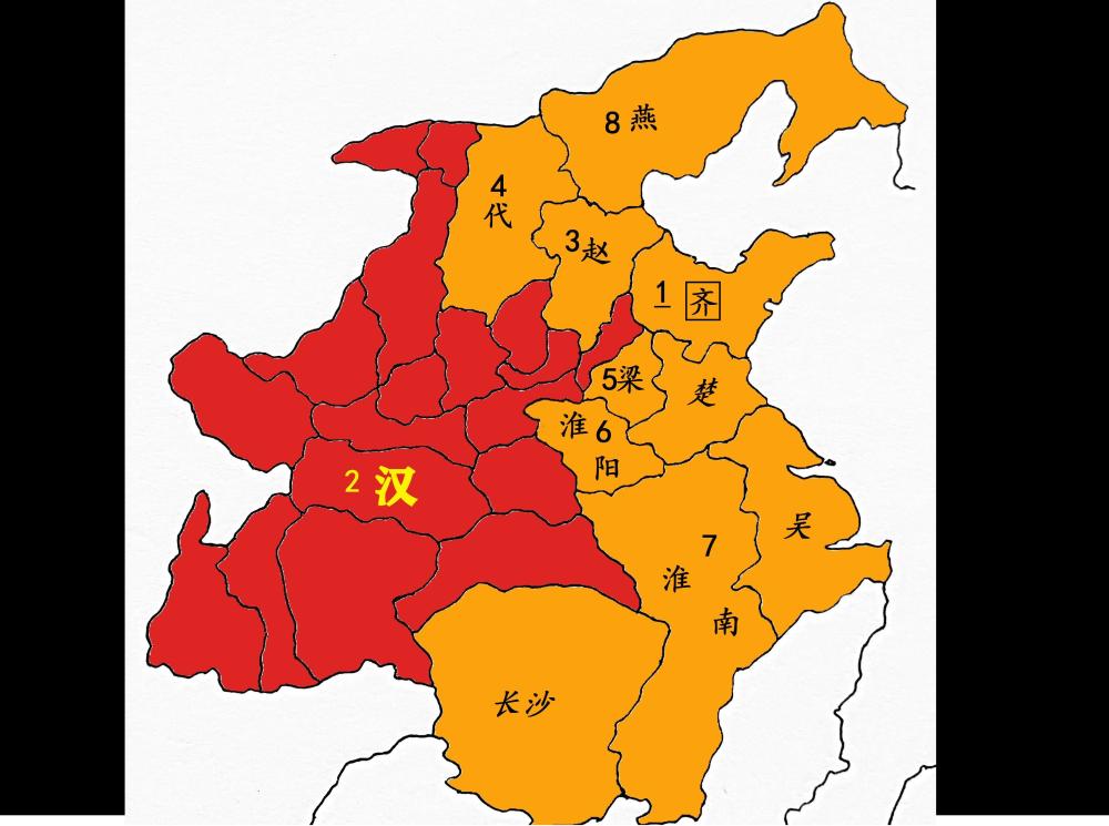 1,刘肥的齐国很大很发达.