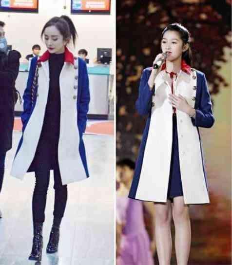 杨幂|杨幂出街奢侈品穿全身，五万的外套四万的包，无惧跟关晓彤撞衫