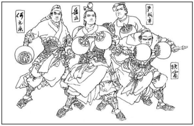 说岳全传|从金银铜大锤到轧油铁锤，《说岳全传》中“四猛八大锤”到底啥样？