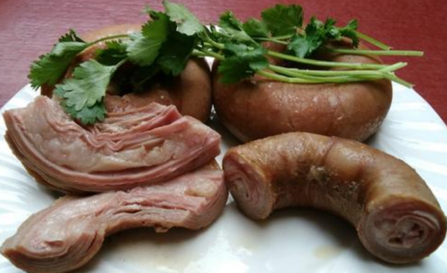 福建特色美食猪套肠脆嫩弹牙入口丝滑香而不腻流口水了