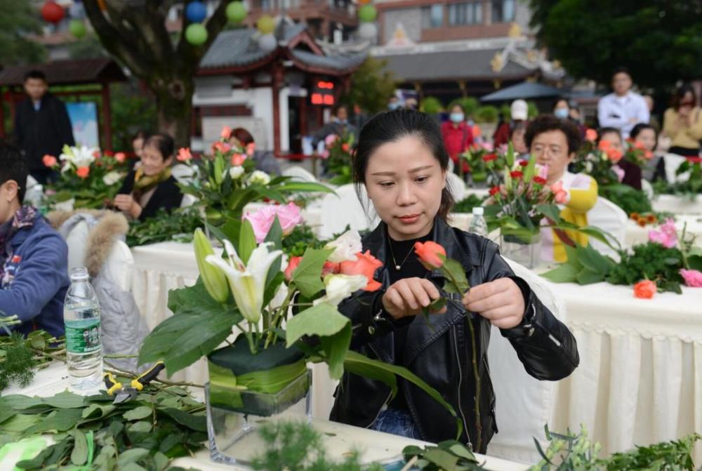 芙蓉花|“花式”比拼！2020年天府芙蓉花节“芙蓉插花花艺秀”举行