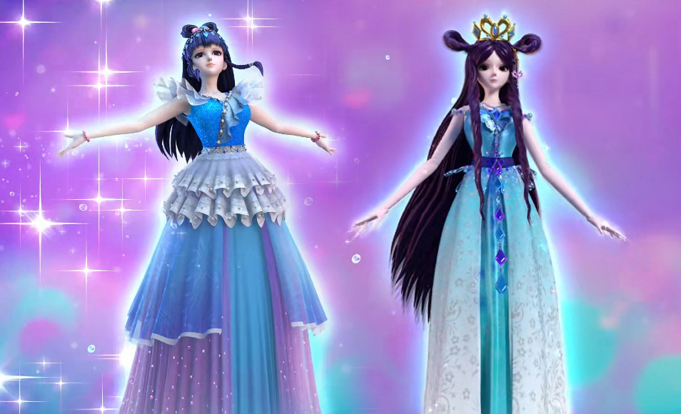 叶罗丽皇室公主真惨罗丽从来没换新裙子经典裙还被孔雀抄袭