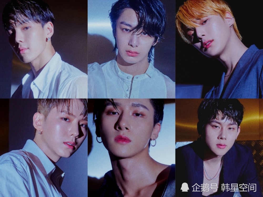 韩流人气男团monsta x,公开新专辑概念照,六人大展性感魅力!