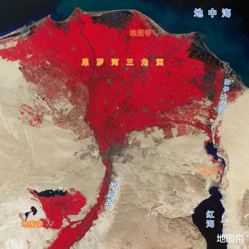 图-尼罗河三角洲苏丹分为两个国家前,面积约为249.