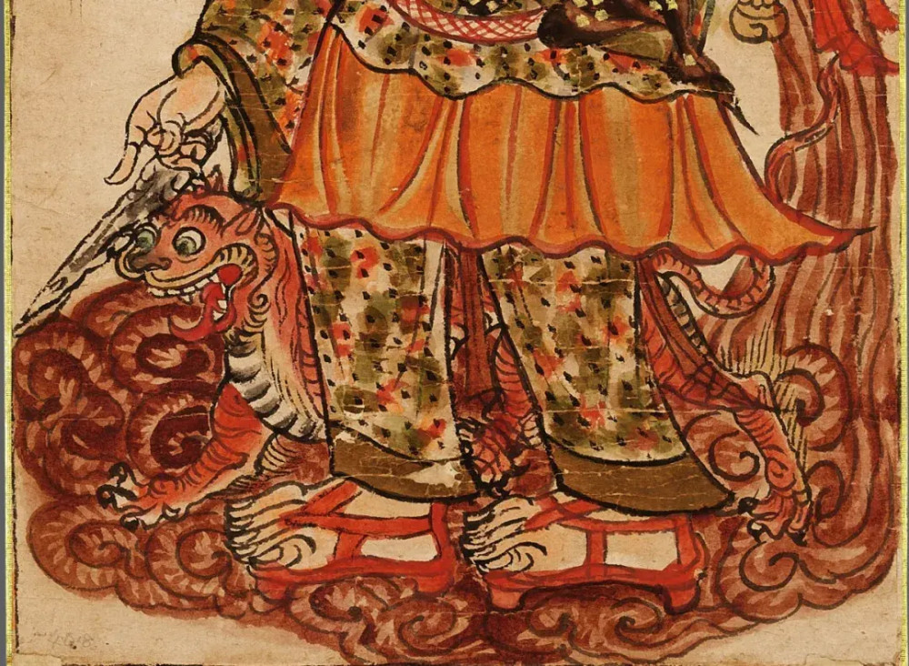 行脚僧图|敦煌藏经洞唐代行脚僧图