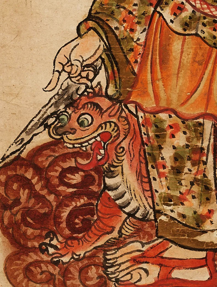 行脚僧图|敦煌藏经洞唐代行脚僧图