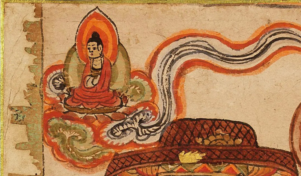 行脚僧图|敦煌藏经洞唐代行脚僧图