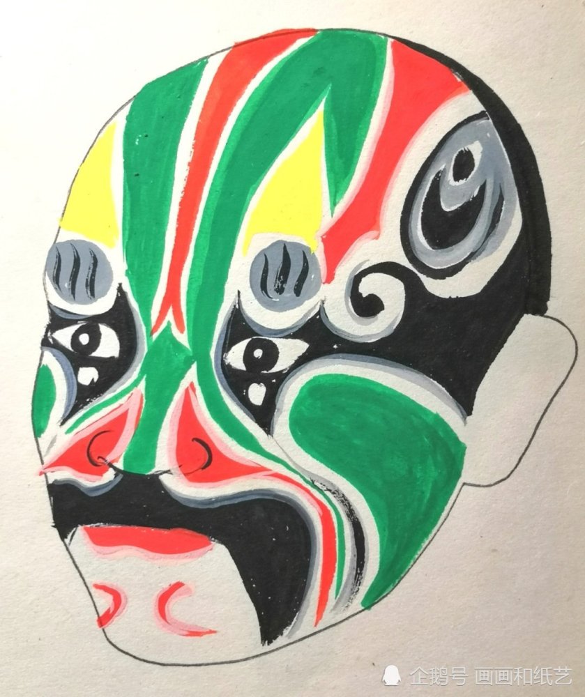 绿色系京剧脸谱的人物特点
