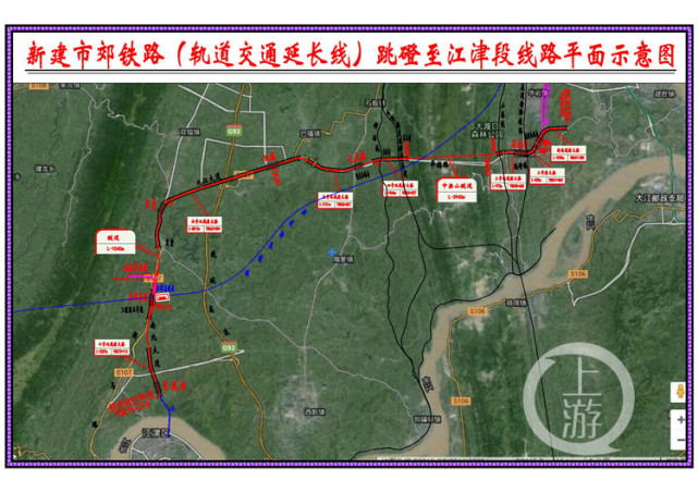 江津沿江铁路线路图图片