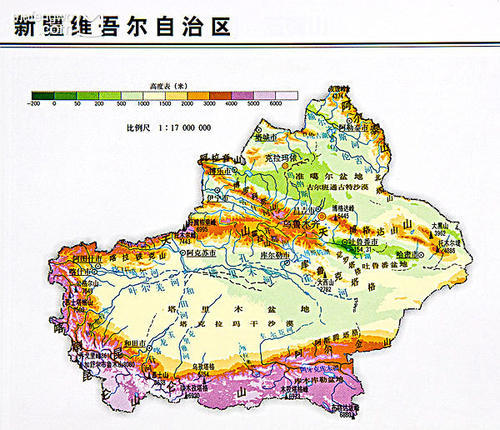 新疆兵团各师分布地图图片