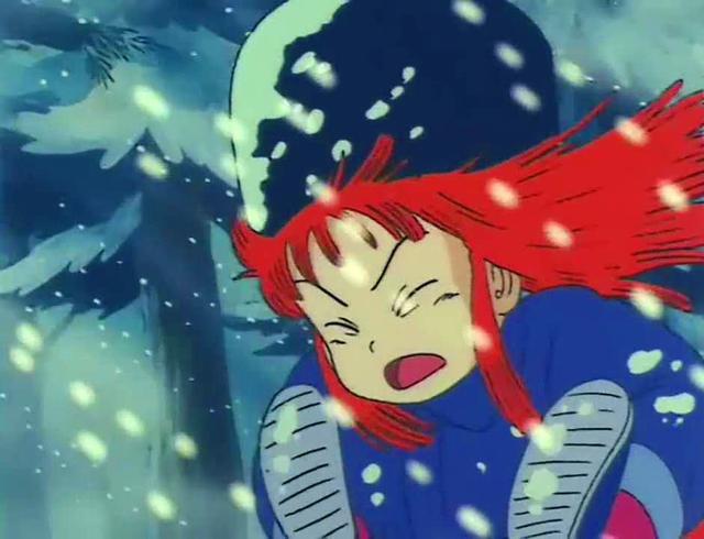 龙珠中悟空被冻僵苏诺将他带回家中悟空准备拿下马斯鲁塔