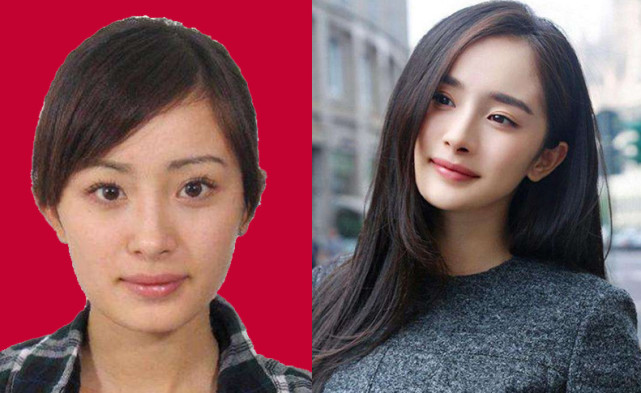 女明星证件照和真人对比杨紫迪丽热巴堪比整容鞠婧祎变化不大