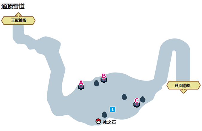 皮欧尼探险团团员:真白 weibo:-jerryglc- 二,冠之雪原全地图及巢穴