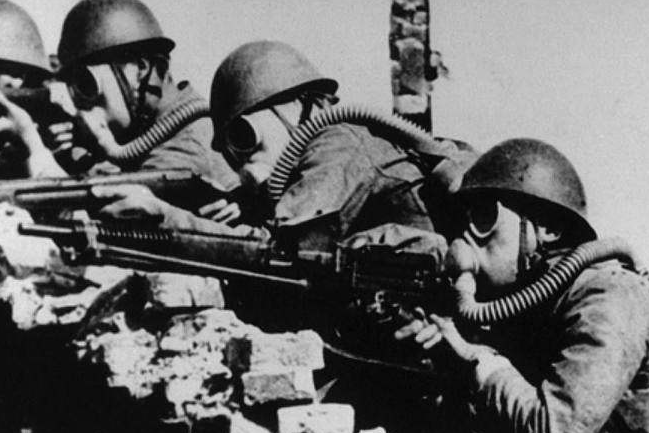 日军对中国军队进行毒气战