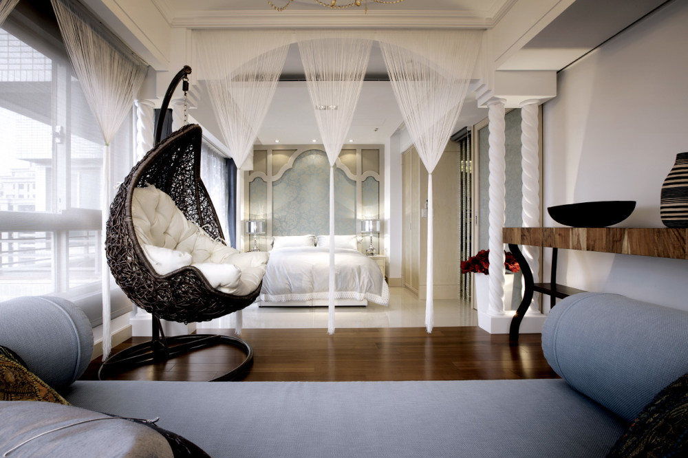 重庆山城中拥有一处70㎡的欧式风单身公寓