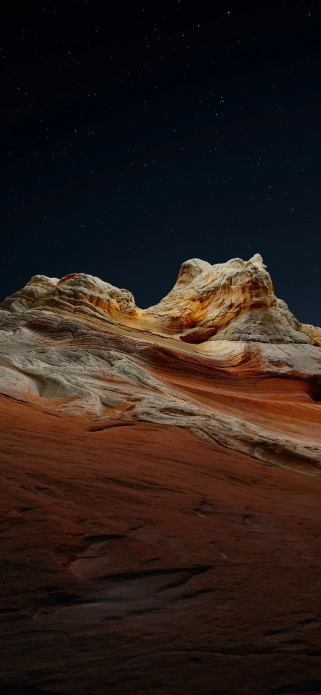 今日壁纸丨苹果全新内置暗黑模式壁纸,适合 oled 屏幕使用_腾讯新闻