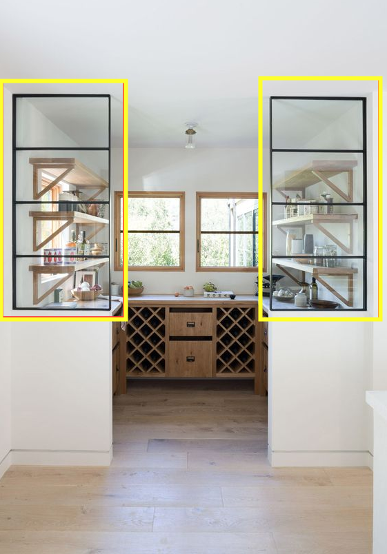 一半墙一半玻璃厨房图片