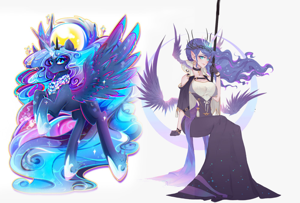 小马宝莉梦幻般的拟人柔柔变敖娇紫悦略欠感性不如苹果嘉儿