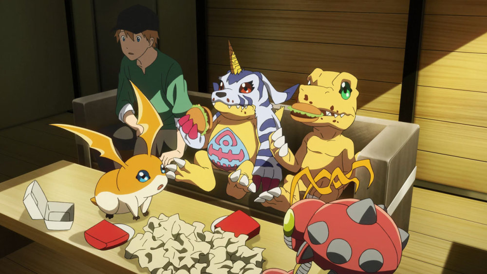 田口:是有登场. 在大屏幕上真的是小.软糖兽和巧克力兽都会登场(笑).