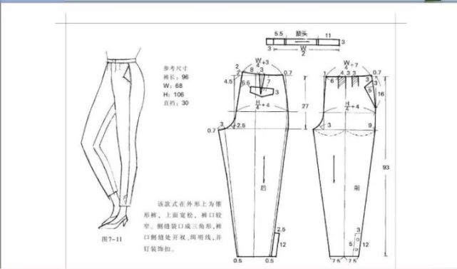 59个裤子款式裁剪图总有一款适合你