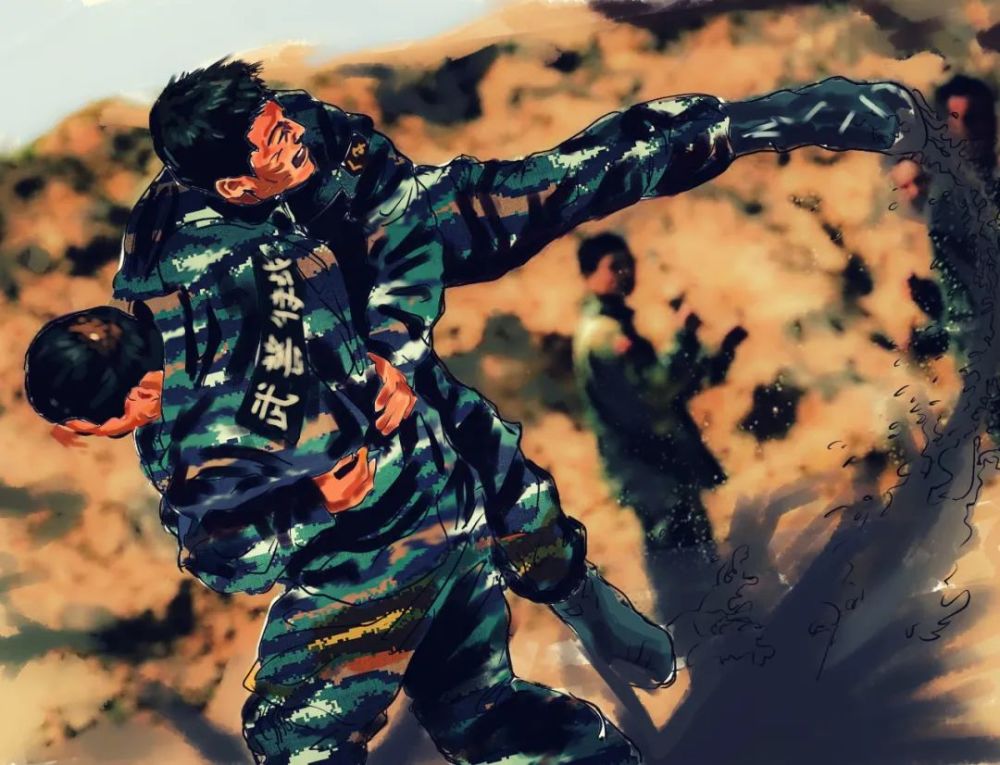 用一幅幅生动精美的手绘漫画锡林郭勒支队一名基层军官武警内蒙古总队