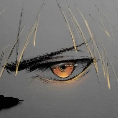 动漫手绘头像眼神杀