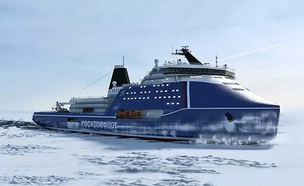 下血本俄为开发北极将建3艘核动力破冰船排水量堪比大型航母