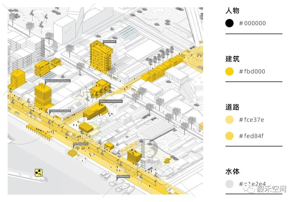 畢設導學課配套素材13丨平面圖分析圖配色大全