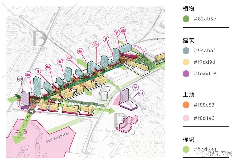 畢設導學課配套素材13丨平面圖分析圖配色大全