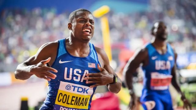 1996年出生的科尔曼是当今美国短跑的领军人物.