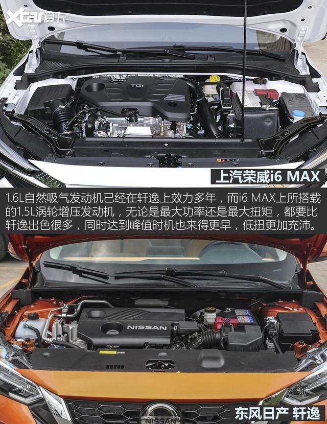 向家轿王者开火 荣威i6 MAX对比日产轩逸
