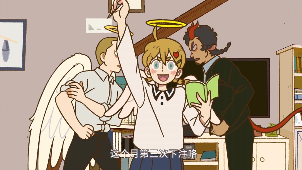 万圣街尼克偷吃零食身体发生变化恶魔与天使的战斗一触即发