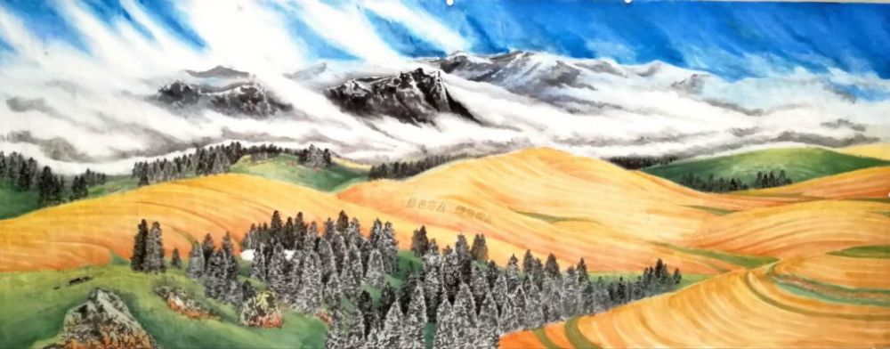 赵金平|著名画家赵金平一重彩山水作品欣赏