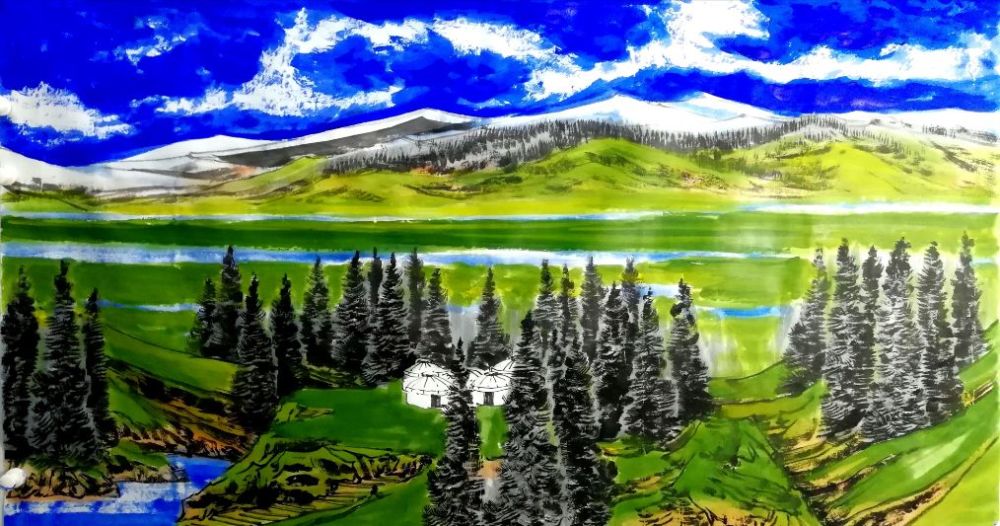 赵金平|著名画家赵金平一重彩山水作品欣赏