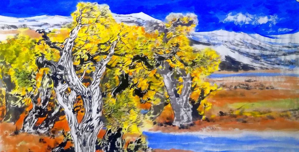 赵金平|著名画家赵金平一重彩山水作品欣赏