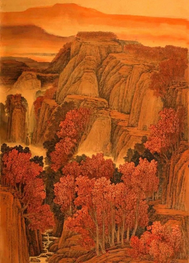 赵金平|著名画家赵金平一重彩山水作品欣赏