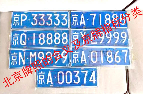 北京|科普北京牌照的含义及京牌指标分类