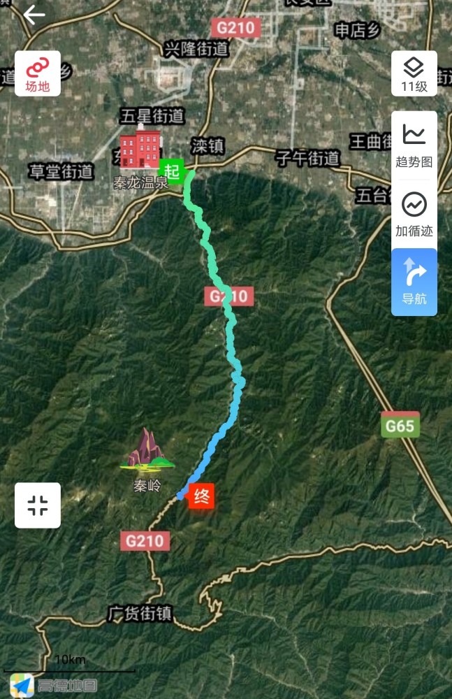 无意间发现一条适合普通人赏秋景的自驾线路,这便是210国道沣峪口到