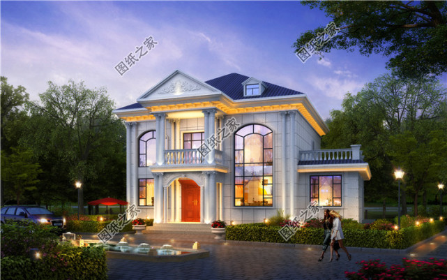 2020最新款二层别墅图外观简单漂亮回乡建房就选它