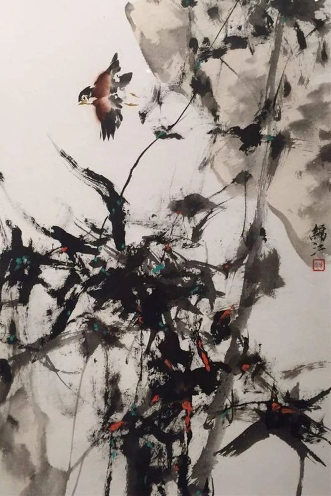 演员徐锦江,其实也是一位正儿八经的画家,绘画作品让人啧啧称奇