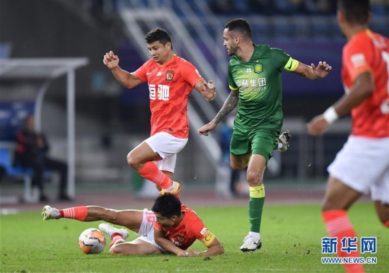 中超|中超：北京中赫国安平广州恒大淘宝