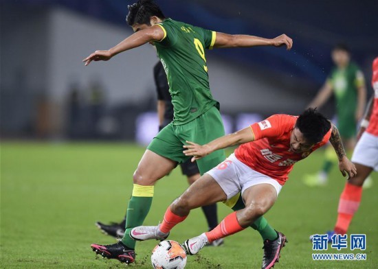 中超|中超：北京中赫国安平广州恒大淘宝