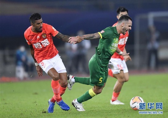 中超|中超：北京中赫国安平广州恒大淘宝